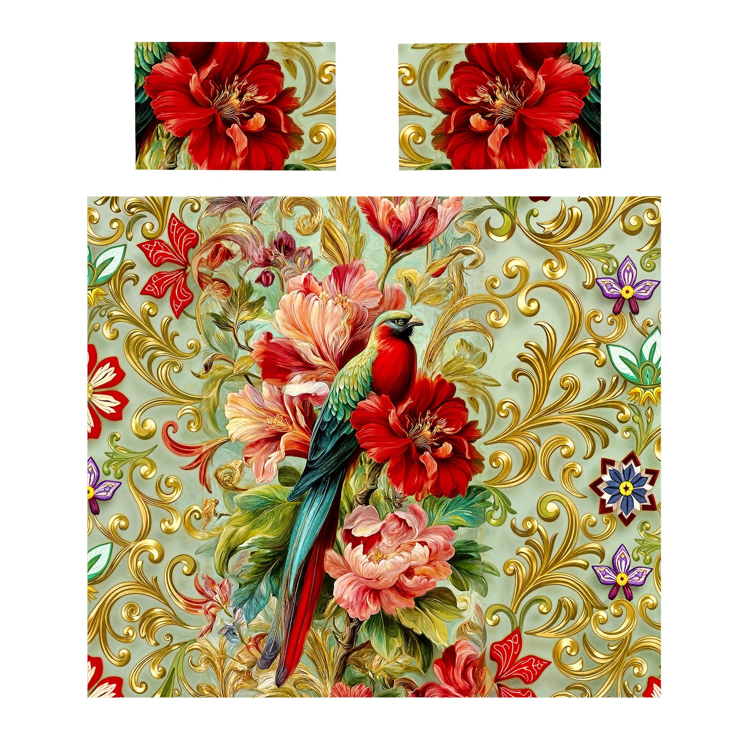 Vintage Blossoms & Birdsong Duvet Cover Set