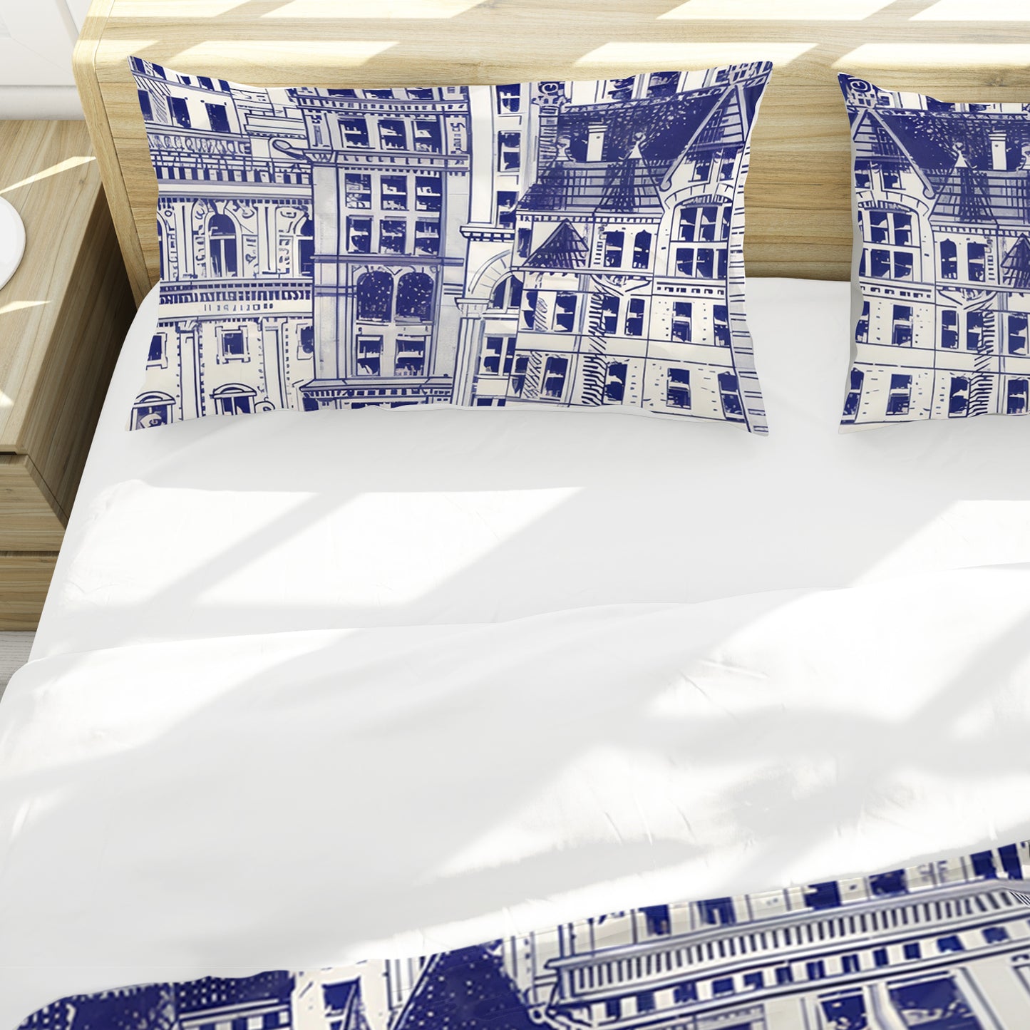 Vintage Buildings Duvet Cover Set