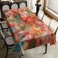 Vintage Canvas Rose Painting Rectangle Tablecloth By Mark Van Vuuren