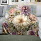 Vintage Flower Arrangement Light Weight Fleece Blanket by Mark van Vuuren