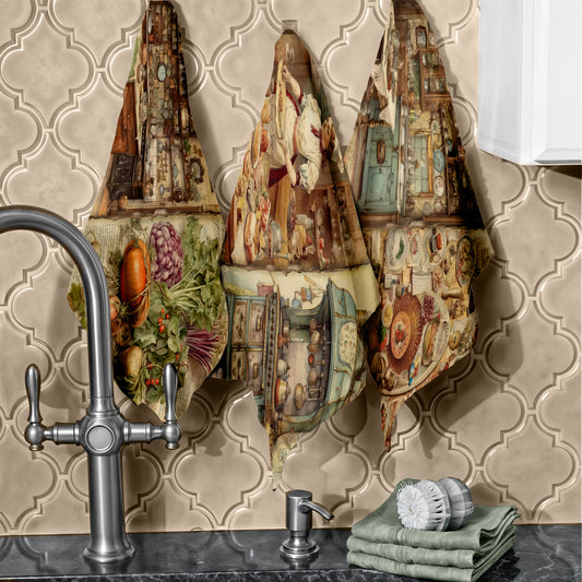 Vintage Kitchen Dish Cloth (Set of 3)