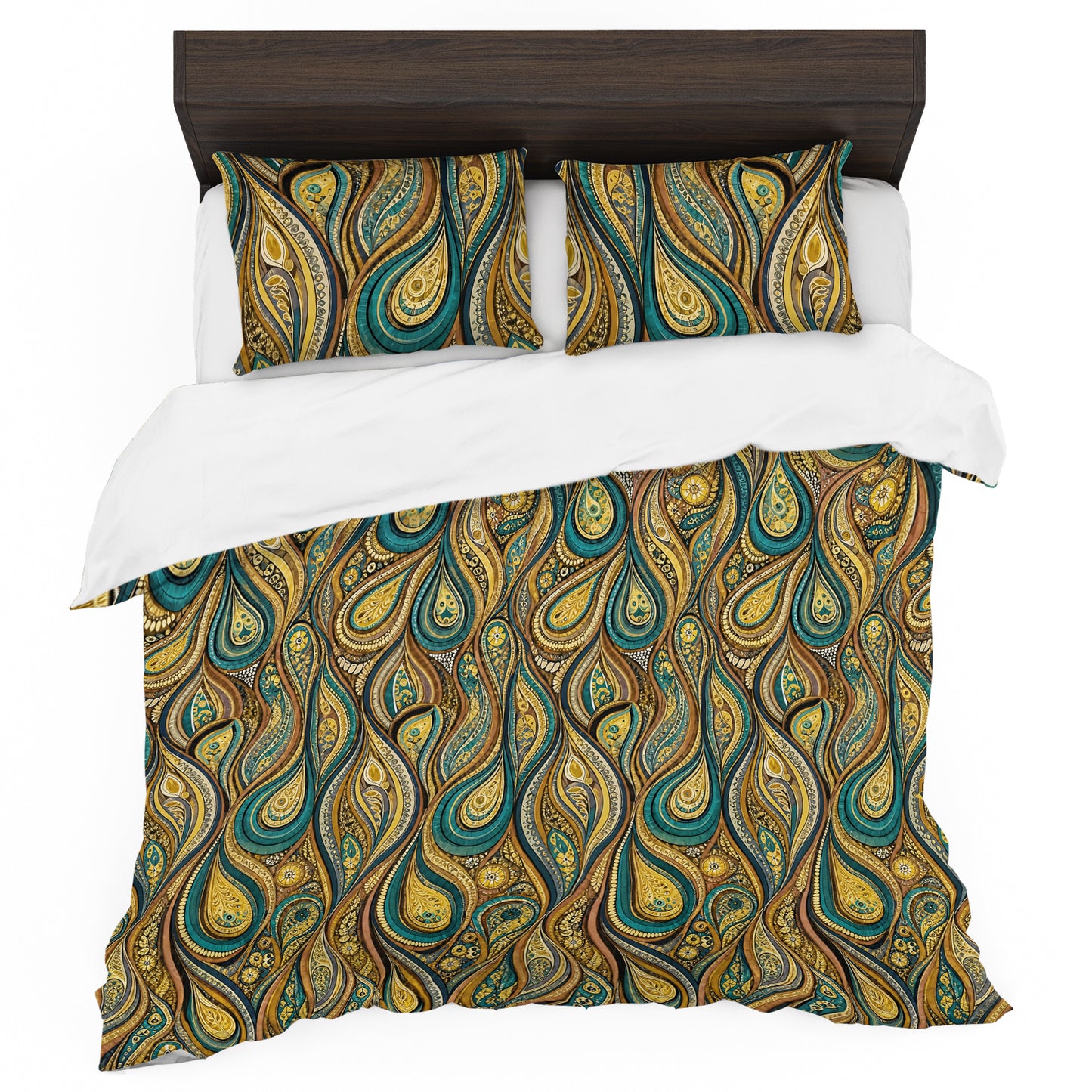 Vintage Paisley Flow Duvet Cover Set