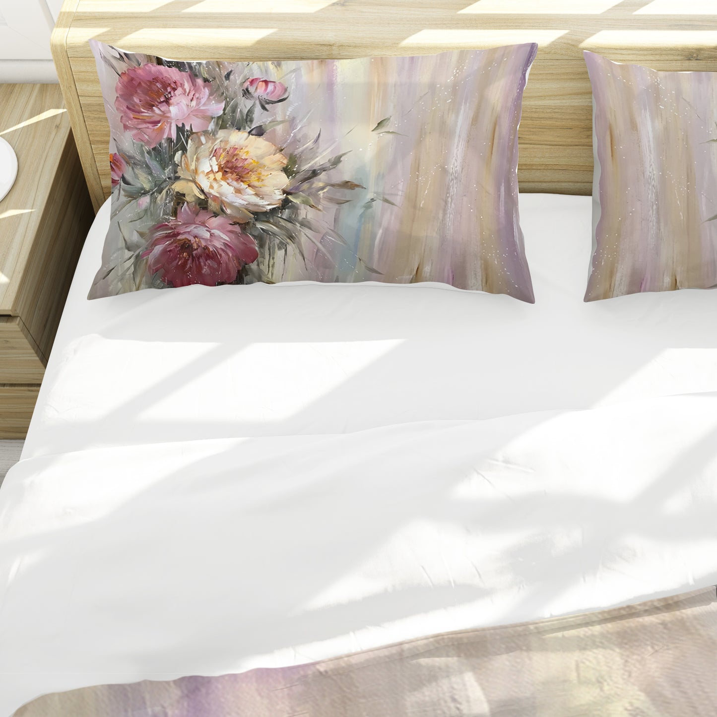 Vintage Peonies and Patina Duvet Cover Set