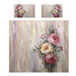 Vintage Peonies and Patina Duvet Cover Set
