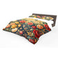 Vintage Peony & Damask Duvet Cover Set