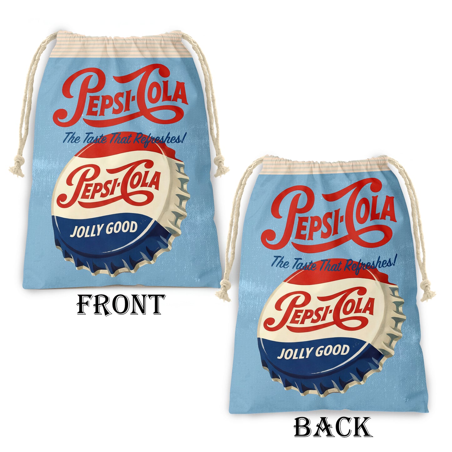Vintage Pepsi-Cola Gift Bag (Set of 3)