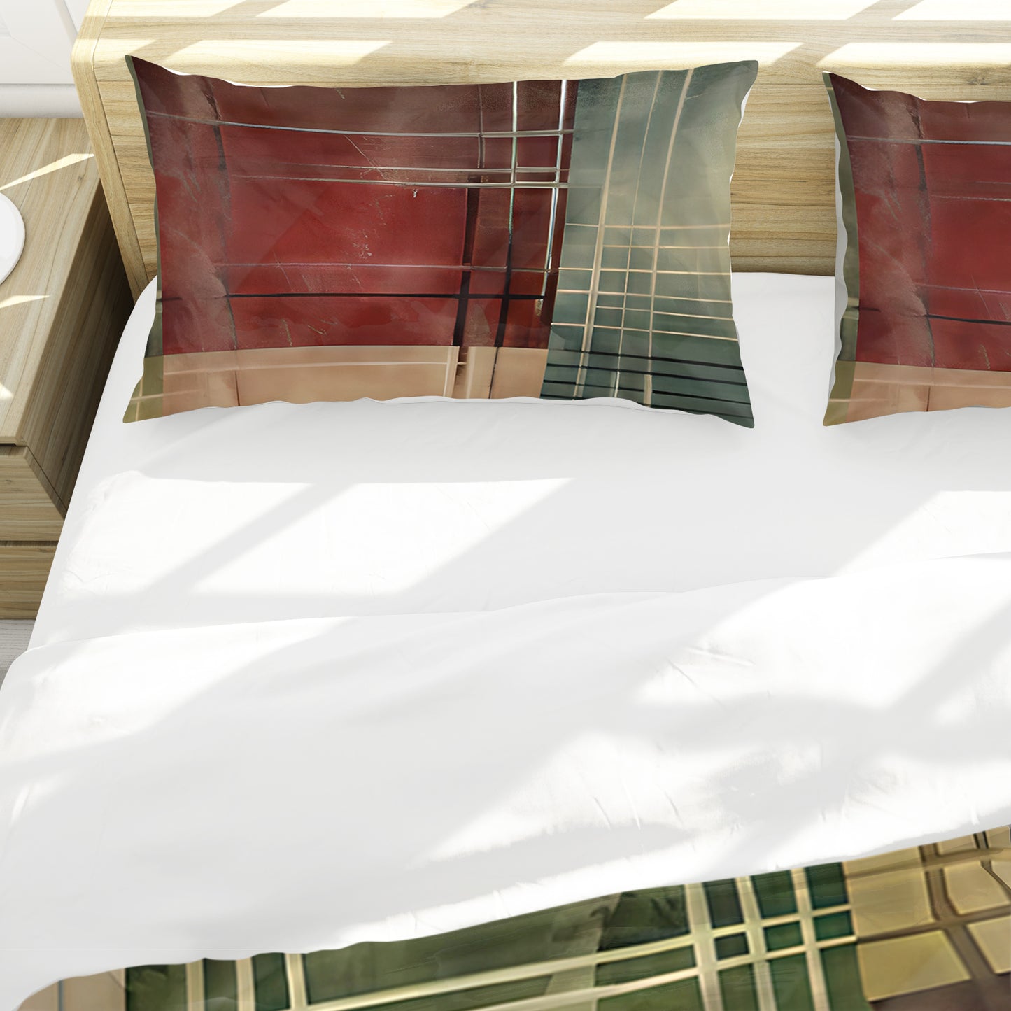 Vintage Plaid Duvet Cover Set