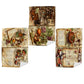 Vintage Recipe Book Dish Cloth (Set of 3)