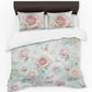 Vintage Rose Pastel Design Duvet Cover Set