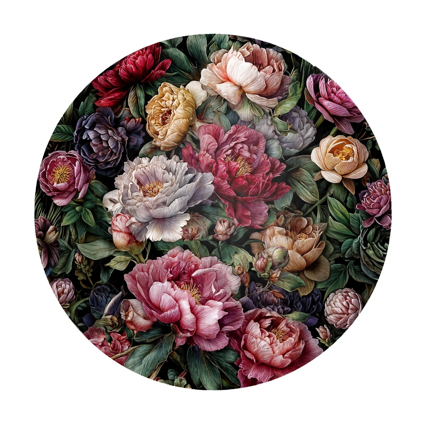 Vintage Roses Round Tableclothd