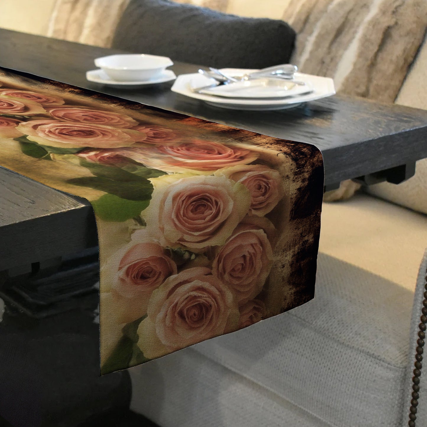 Vintage Roses Table Runner