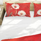 Vintage Ruby Floral Painting Duvet Cover Set