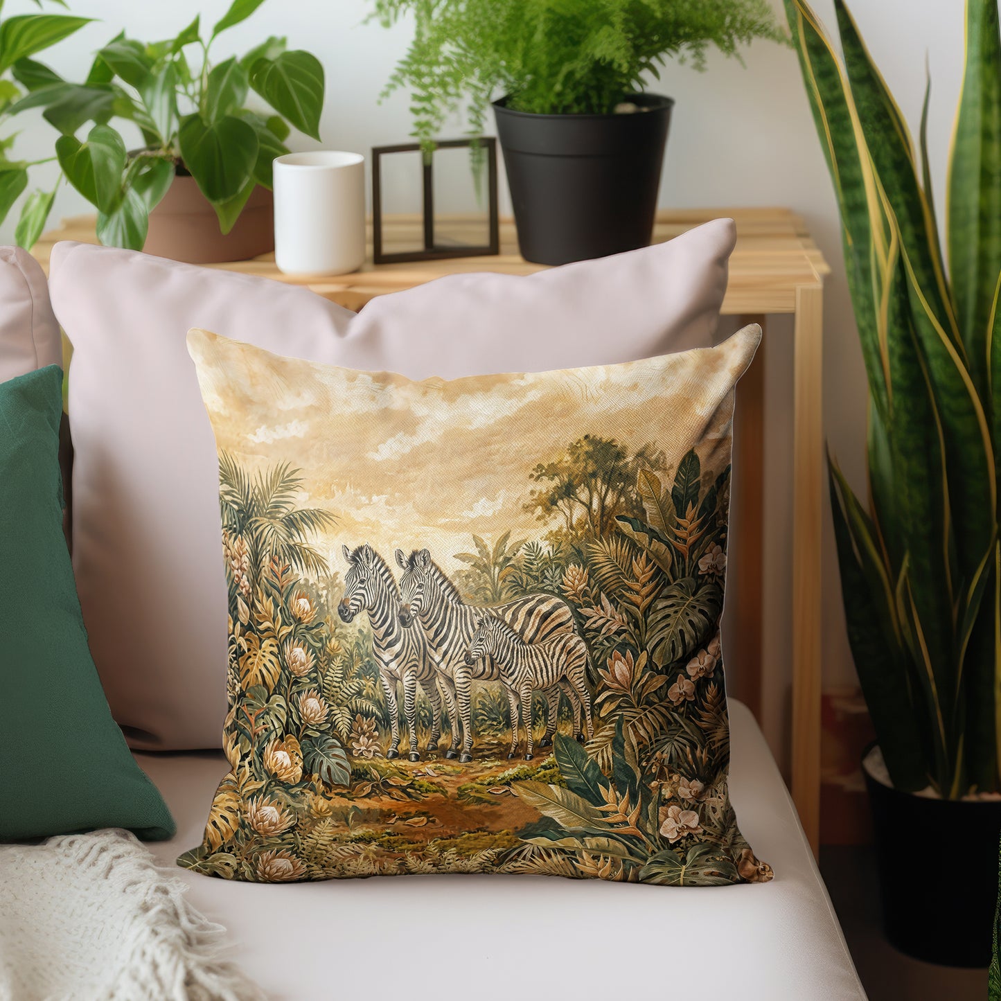 Vintage Zebra Sanctuary Luxury Scatter