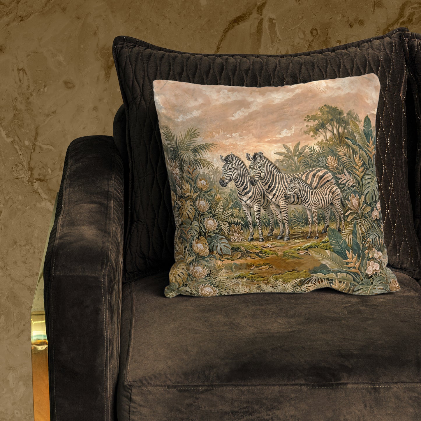 Vintage Zebra Sanctuary Luxury Scatter