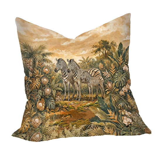 Vintage Zebra Sanctuary Luxury Scatter