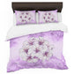 Violet Alcohol Ink Orchid Duvet Cover Set