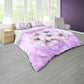 Violet Alcohol Ink Orchid Duvet Cover Set