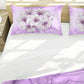 Violet Alcohol Ink Orchid Duvet Cover Set