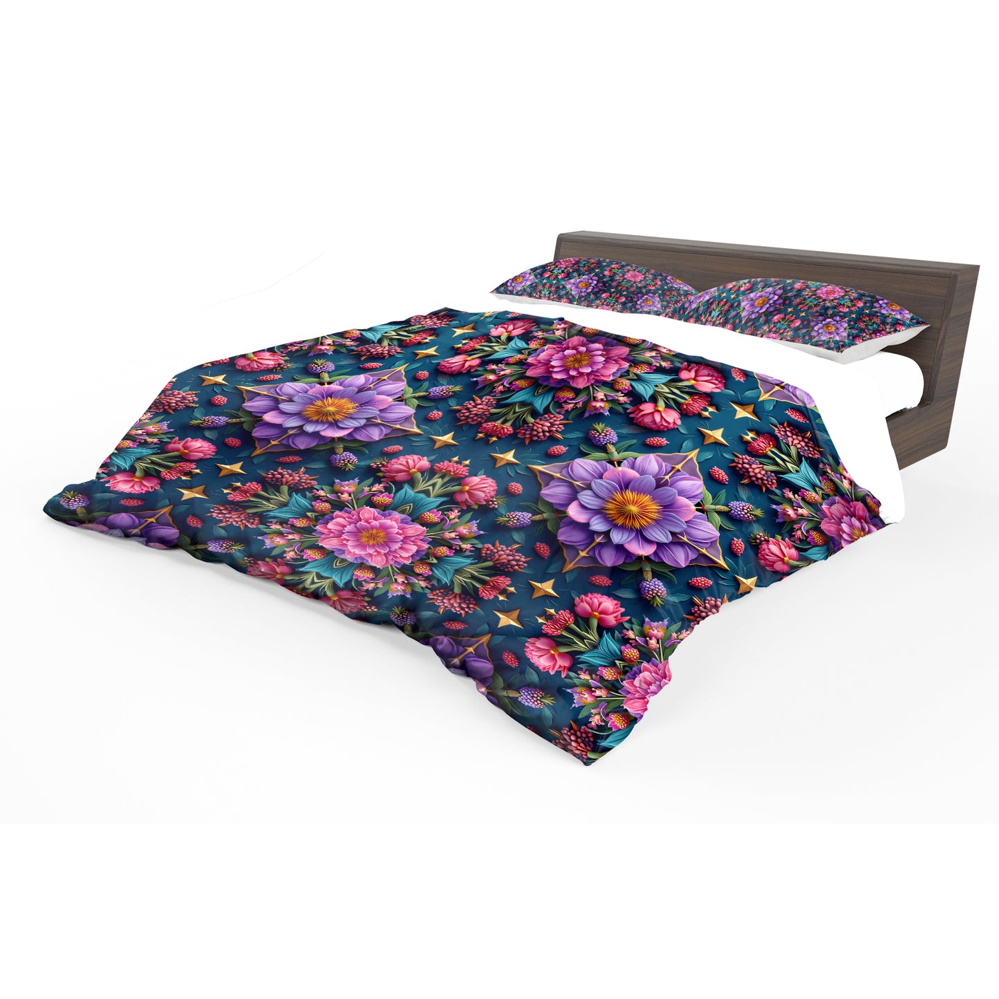 Violet Bloom Duvet Cover Set