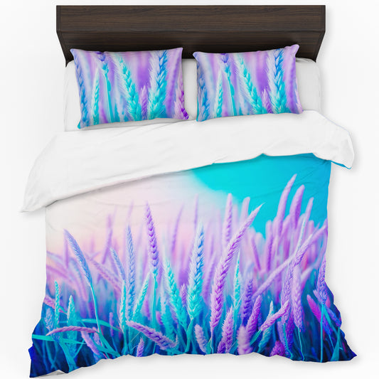 Violet Lavender Meadow Duvet Cover Set