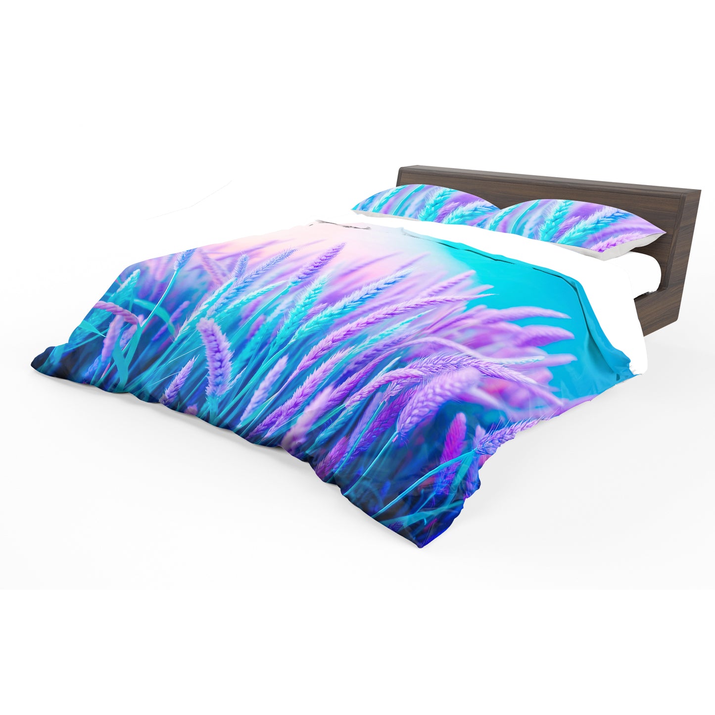 Violet Lavender Meadow Duvet Cover Set
