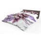 Violet Marble & Rose Duvet Cover Set