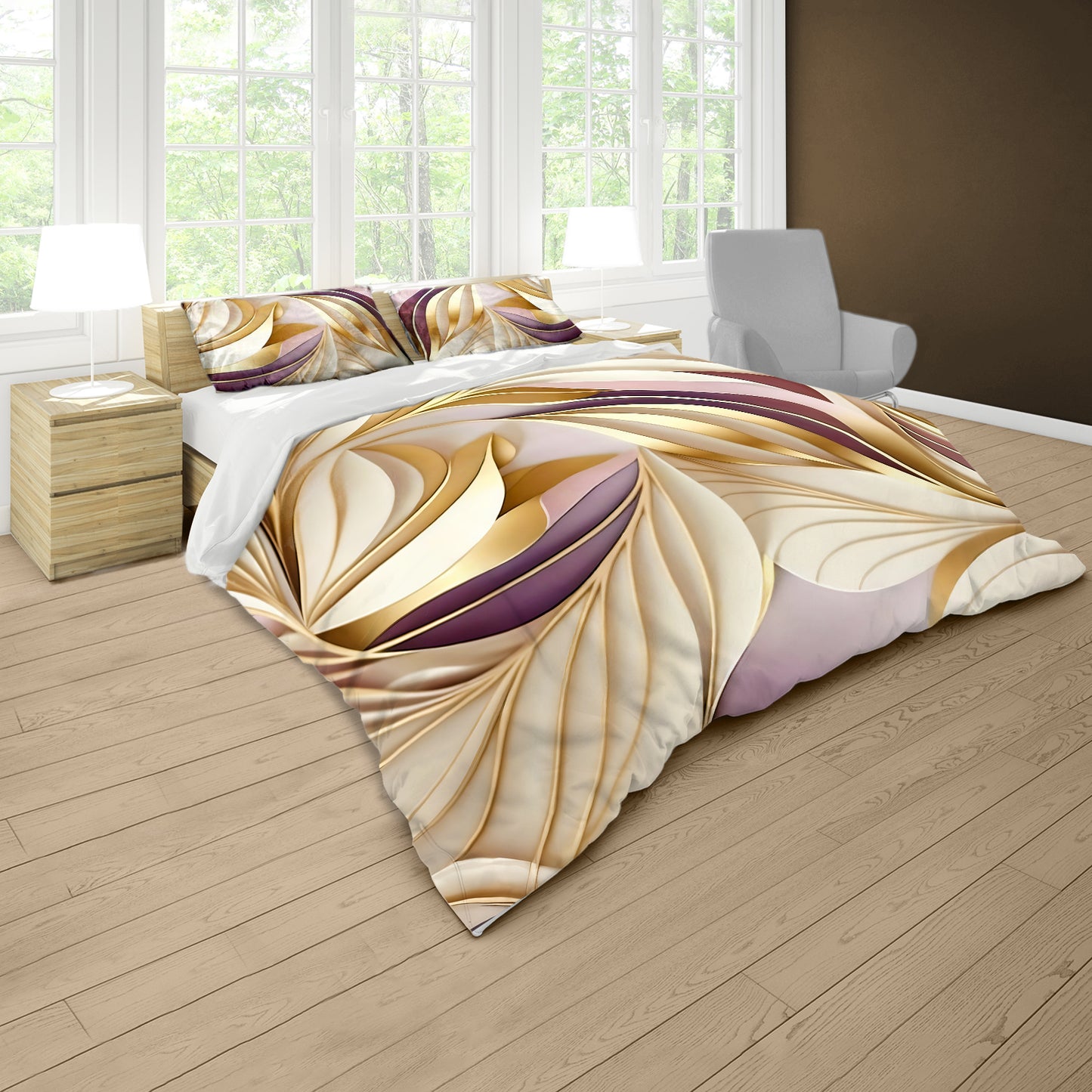 Vivid Aura Duvet Cover Set