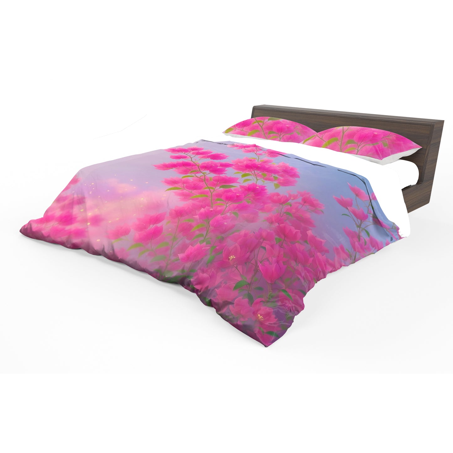 Vivid Pink Flower Fantasia Duvet Cover Set