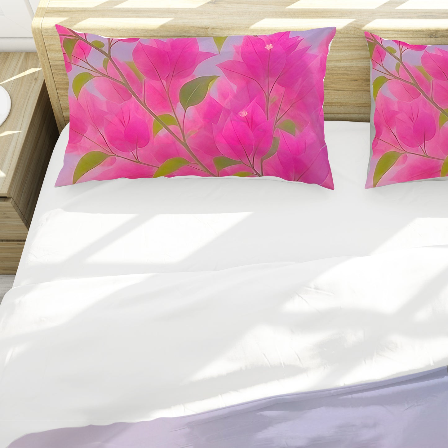 Vivid Pink Flower Fantasia Duvet Cover Set