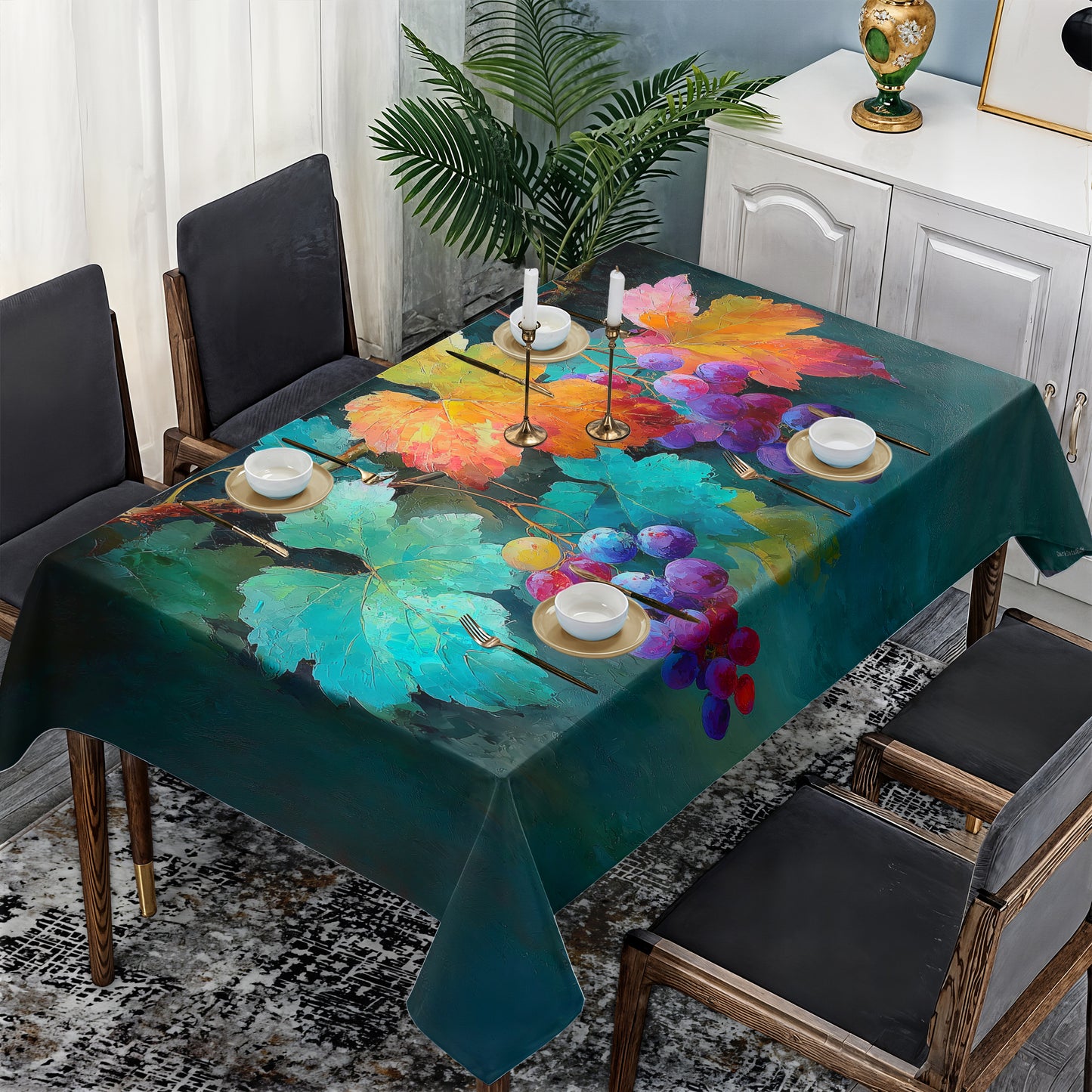 Vivid Vine Rectangle Tablecloth by Wikus Schalkwyk