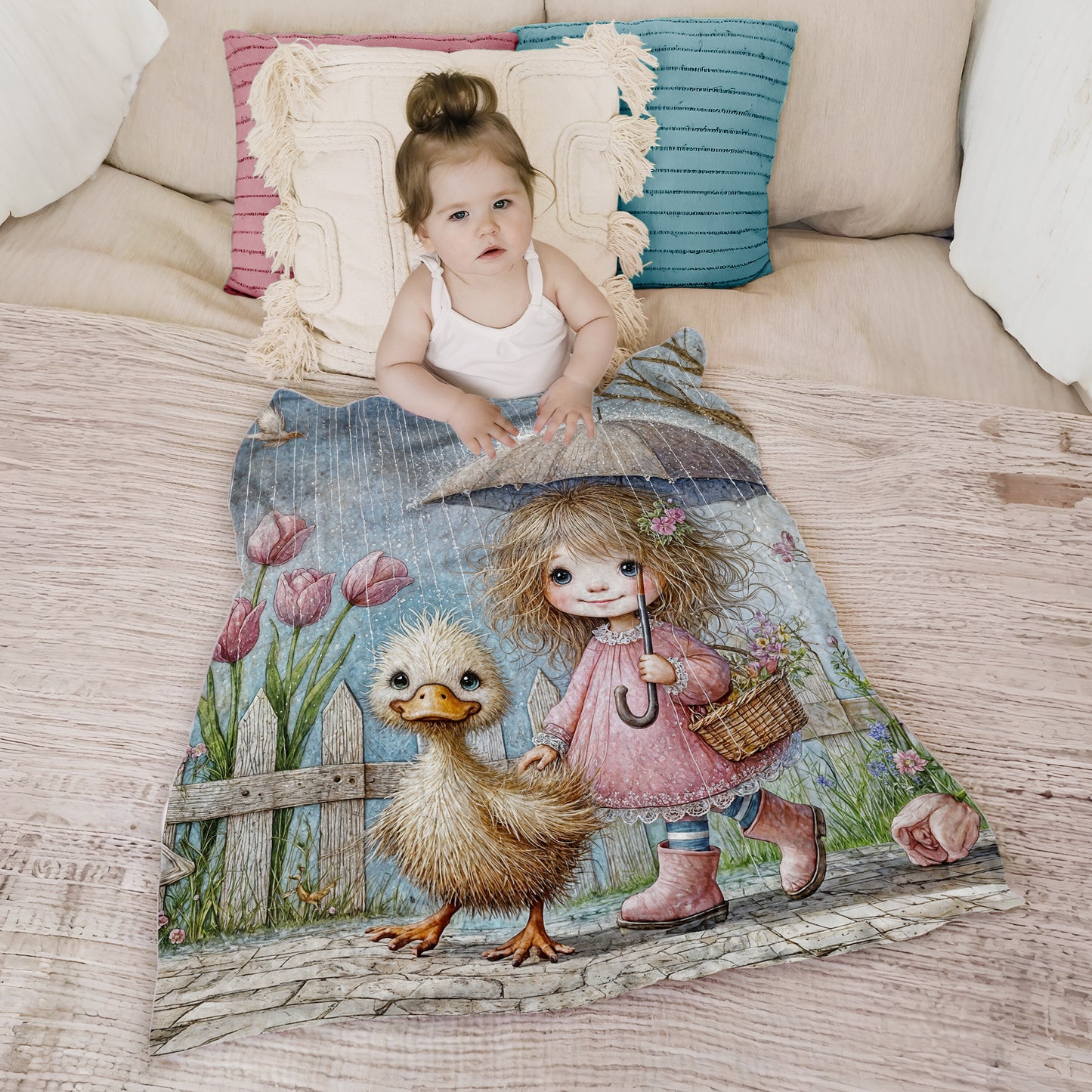 Walking Donald Toddler Fleece Blanket