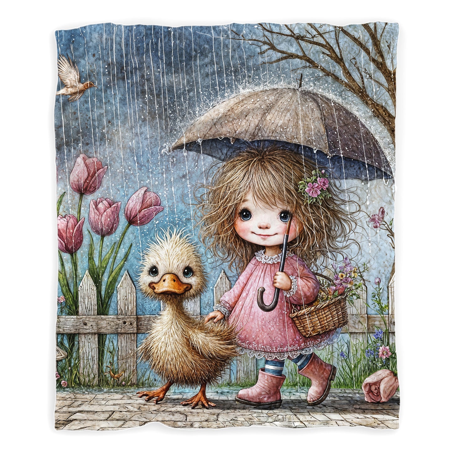 Walking Donald Toddler Fleece Blanket