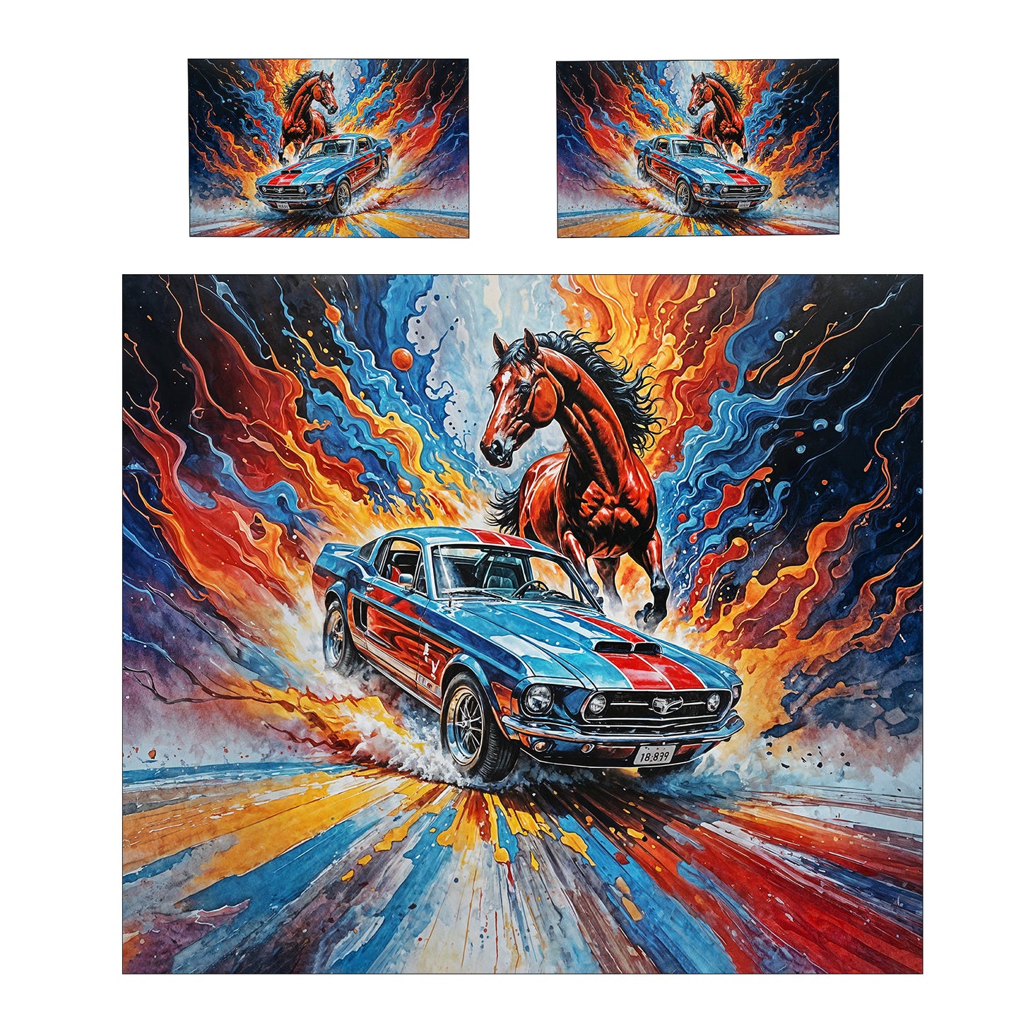 Warhorse V8 Duvet Cover Set