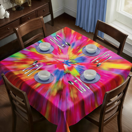 Warping Colours Square Tablecloth
