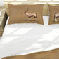 Warthog on a stroll Duvet Cover Set by Fanie Heymans