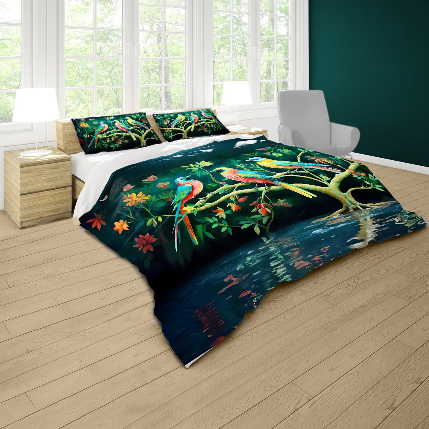 Watchful Wings Duvet Cover Set