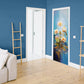 Water Flowers Abstract Door Decoupage