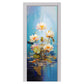Water Flowers Abstract Door Decoupage