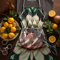 Water Lily Abstract Medium Length Apron