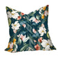 Water Painted Aqua Flower Pattern Luxury Scatter by Mark van Vuuren