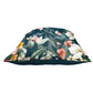 Water Painted Aqua Flower Pattern Luxury Scatter by Mark van Vuuren
