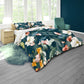 Water Painted Floral Teal Duvet Cover Set by Mark van Vuuren