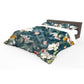 Water Painted Floral Teal Duvet Cover Set by Mark van Vuuren