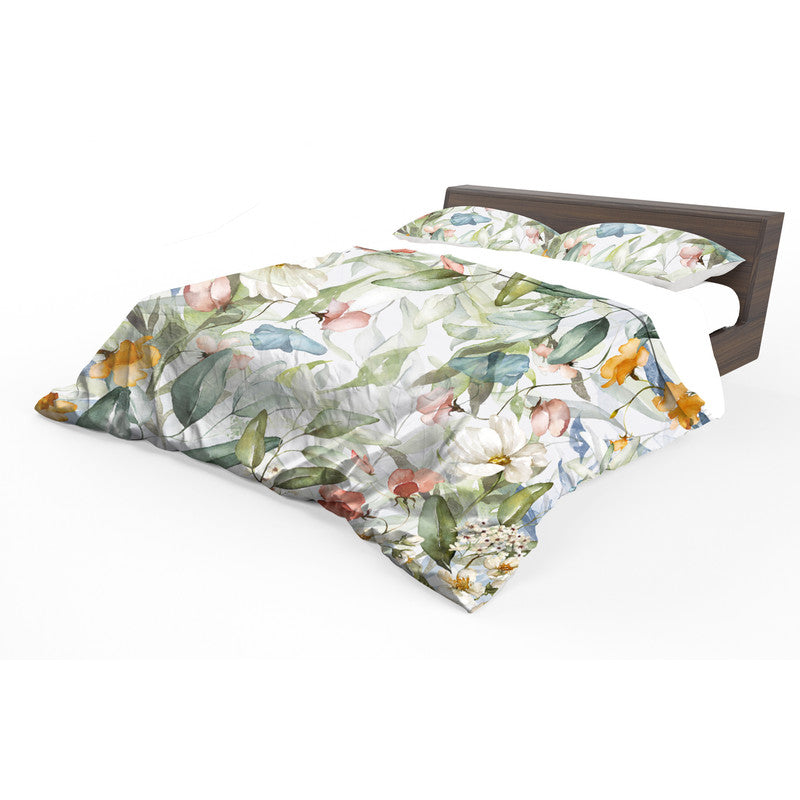 Water Painted Floral Vines Duvet Cover Set by Mark van Vuuren