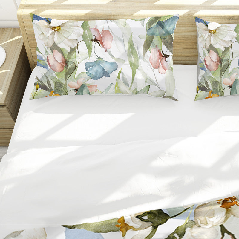 Water Painted Floral Vines Duvet Cover Set by Mark van Vuuren