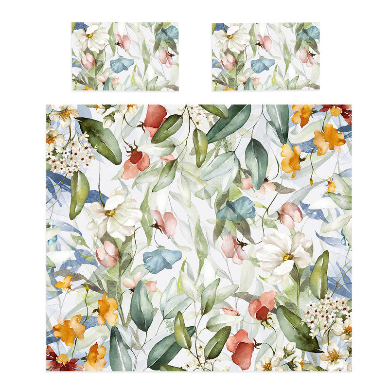 Water Painted Floral Vines Duvet Cover Set by Mark van Vuuren