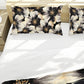 Water Painted Gold Trimmed Flower Duvet Cover Set  By Mark Van Vuuren