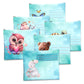 Subject-Savvy 6-Pack Book Bags - Watercolour Animals