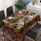 Water Painted Earth Tone Flower Mix Rectangle Tablecloth by Mark van Vuuren
