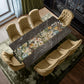 Water Painted Flowers Square Patterns Table Runner by Mark van Vuuren